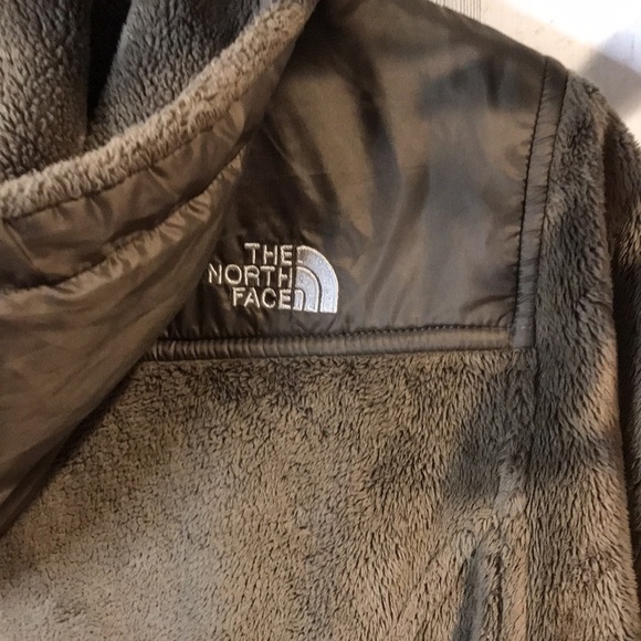 The North Face Brown Fuzzy Zip Up Jacket - Picture 6 of 9